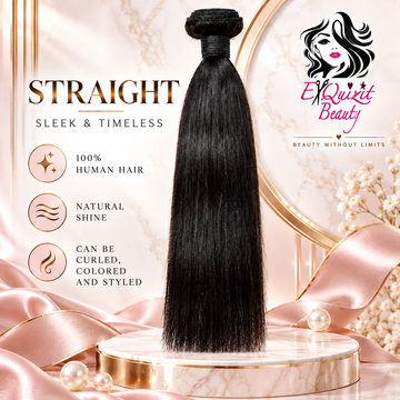 Raw Indian Straight Bundles | 100% Raw Indian Human Hair | ExQuizit Beauty