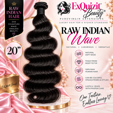 Luxury Raw Loose Wavy Hair Bundles | 100% Raw Indian Human Hair | ExQuizit Beauty