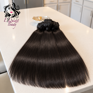PureVirgin Kinky Straight Bundle Extensions | ExQuizit Beauty