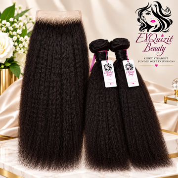 PureVirgin Kinky Straight Bundle Weft Extensions