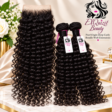 PureVirgin Deep Curly Bundle Weft Extensions
